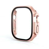 Zore Apple İle Uyumlu Watch Ultra 49mm Kasa ve Ekran Koruyucu Watch Gard 19, Rose Gold