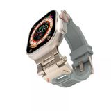 Zore Apple İle Uyumlu Watch Ultra 49Mm Krd-108 Metal Başlıklı Silikon Kordon