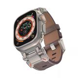 Zore Apple İle Uyumlu Watch Ultra 49Mm Krd-114 Metal Başlıklı Suni Deri Kordon