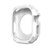 Zore Apple İle Uyumlu Watch Ultra 49mm Silikon TPU Kasa Koruyucu Watch Gard 17, Beyaz