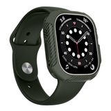 Zore Apple İle Uyumlu Watch Ultra 49mm Silikon TPU Kasa Koruyucu Watch Gard 31, Yeşil
