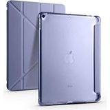 Zore Apple iPad 10.2 2021 9. Nesil Uyumlu Mor Tri Folding Kalem Bölmeli Standlı Kılıf