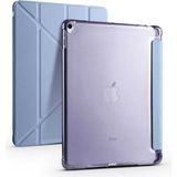 Zore Apple iPad 10.2 8. Nesil Uyumlu Mavi Tri Folding Kalem Bölmeli Standlı Kılıf