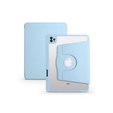 Zore Apple iPad 10.9 2022 10. Nesil Uyumlu Mavi Termik Kalem Bölmeli Dönebilen Standlı Kılıf