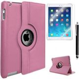Zore Apple iPad Mini 5 Uyumlu Dönebilen Pembe Standlı Kılıf