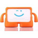 ZORE Apple iPad Pro 10.5 (7.nesil) Figürlü Silikon Çocuk Tablet Stand Kılıf Turuncu