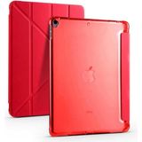 Zore Apple iPad Pro 10.5 7. Nesil Uyumlu Kırmızı Tri Folding Kalem Bölmeli Standlı Kılıf