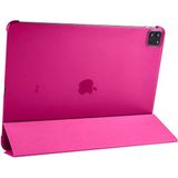 Zore Apple iPad Pro 12.9 2020 4. Nesil Smart Cover Standlı 1-1 - Pembe Kılıf