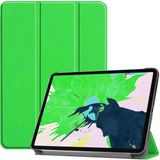 Zore Apple iPad Pro 12.9 2020 Smart Cover Standlı 1-1 - Yeşil Kılıf