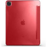 Zore Apple iPad Pro 12.9 2021 5. Nesil Smart Cover Standlı 1-1 - Kırmızı Kılıf