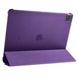 Zore Apple iPad Pro 12.9 2021 5. Nesil Smart Cover Standlı 1-1 - Mor Kılıf