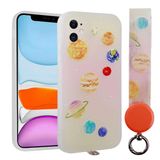 Zore Apple iPhone 11 Uyumlu Desenli El Askılı İpli Arte Silikon Kapak NO5 Cep Telefonu Kılıfı