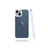Zore Apple iPhone 13 6.1 Şeffaf Mat Arka Yüzey Silikon Mima Lila Kapak Kılıf