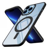 Zore Apple iPhone 13 Pro Max Wireless Şarj Özellikli Krom Magsafe Silikon Kapak Kılıf