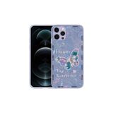 Zore Apple iPhone 13 Pro Uyumlu Lilac Flower Desenli Sert Silikon Mumila Kapak Kılıf