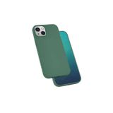 Zore Apple iPhone 13 Uyumlu Silk Silikon Koyu Yeşil Kılıf