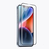 Zore Apple iPhone 14 Plus ​​​​​​​​​​​​​​​​​​​​​​​​Darbeye Dayanıklı Anti Statik Temperli Siyah Cam Ekran Koruyucu