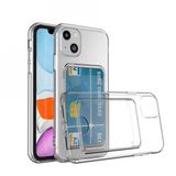 Zore Apple iPhone 14 Plus Kartlıklı Şeffaf Setra Clear Silikon Kapak Kılıf