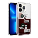 Zore Apple iPhone 14 Pro Max Desenli Sıvılı Drink Silikon Kapak Kılıf