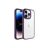 Zore Apple iPhone 14 Pro Uyumlu Krom Kapak Derin Mor Kılıf