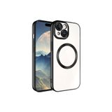 Zore Apple iPhone 15 Plus Uyumlu Siyah Magsafe Wireless Şarj Özellikli Setro Silikon Kılıf