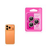 Zore Apple iPhone 17 Pro ve 17 Pro Max Zore CL-06 Kamera Lens Koruyucu Turuncu