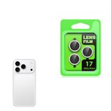 Zore Apple iPhone 17 Pro ve 17 Pro Max Zore CL-07 Kamera Lens Koruyucu Titanyum-Gümüş