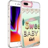 ZORE Apple iPhone 7 Plus Kılıf Renkli Desenli Sert Silikon Korn Kılıf NO10
