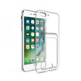 Zore Apple Iphone 8 Plus Kartlıklı Şeffaf Setra Clear Silikon Cep Telefonu Kılıfı