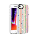 Zore Apple iPhone SE 2020 Desenli Silver Sert Kapak Kılıf