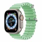 Zore Apple Watch Ultra 49 mm KRD-75 Açık Yeşil Silikon Kordon