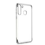 Zore Galaxy A11 Zore Dört Köşeli Lazer Silikon Kılıf