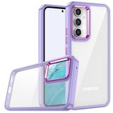 Zore Galaxy A24 Lacivert Flora Buton,Kenar Çevresi Renkli Kılıf