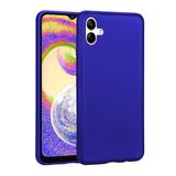 Zore Galaxy ile uyumlu A04 Kılıf Zore Premier Silikon Kapak Saks Mavi