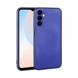 Zore Galaxy ile uyumlu A16 Kılıf Zore Premier Silikon Kapak Saks Mavi