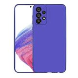 Zore Galaxy ile uyumlu A33 5G Kılıf Zore Premier Silikon Kapak Saks Mavi