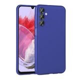 Zore Galaxy ile uyumlu M34 5G Kılıf Zore Premier Silikon Kapak Saks Mavi