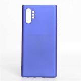 Zore Galaxy ile uyumlu Note 10 Plus Kılıf Premier Silikon Kapak Saks Mavi
