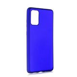 Zore Galaxy ile uyumlu S20 Plus Kılıf Zore Premier Silikon Kapak Saks Mavi