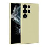 Zore Galaxy ile uyumlu S23 Ultra Kılıf Zore Premier Silikon Kapak Gold