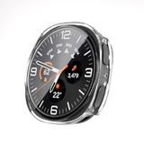 Zore Galaxy ile uyumlu Watch 8 44mm Sert PC Kasa ve Ekran Koruyucu Watch Gard 38 Şeffaf