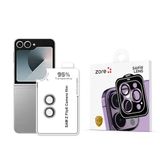 Zore Galaxy İle Uyumlu Z Flip 6 CL-11 Safir Parmak İzi Bırakmayan Anti-Reflective Kamera Lens Koruyucu, Gümüş