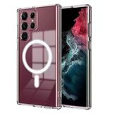 Zore Galaxy S23 Ultra Magsafe Şarj Özellikli Şeffaf Sert PC Embos Cep Telefonu Kılıfı