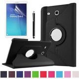 ZORE Galaxy Tab E T560 9.6 Zore Dönebilen Standlı Tablet Kılıfı - Siyah