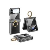 Zore Galaxy Z Flip 4 Kıpta Yüzüklü Lens Korumalı Kapak Kılıf
