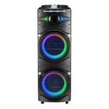 Zore Gd-2016 Dijital Led Göstergeli Fm Radyolu Mikrofonlu Rgb Tws Çift 12 İnç Stereo Bass Kablosuz Karaoke Hoparlör