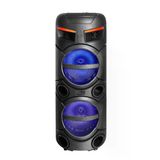 Zore Gd-2809 Dijital Led Göstergeli Fm Radyolu Mikrofonlu Rgb Tws Çift 8 İnç Stereo Bass Kablosuz Karaoke Hoparlör