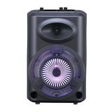Zore Gd-903 Dijital Led Göstergeli Fm Radyolu Mikrofonlu Rgb Tws 8 İnç Stereo Bass Kablosuz Karaoke Hoparlör