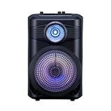 Zore Gd-904 Dijital Led Göstergeli Fm Radyolu Mikrofonlu Rgb Tws 8 İnç Stereo Bass Kablosuz Karaoke Hoparlör