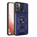 Zore İnfinix İle Uyumlu Hot 12İ Kılıf Magnetik Standlı Kamera Korumalı Sürgülü Vega Kapak